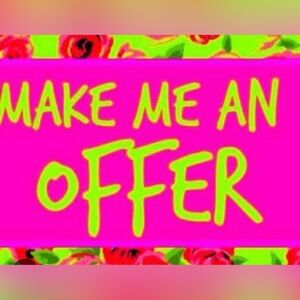 Make me an offer and I will accept or counter my best offer! ❤️💕❤️💕